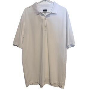 Men's Greg Norman Play Dry White Polo XXL